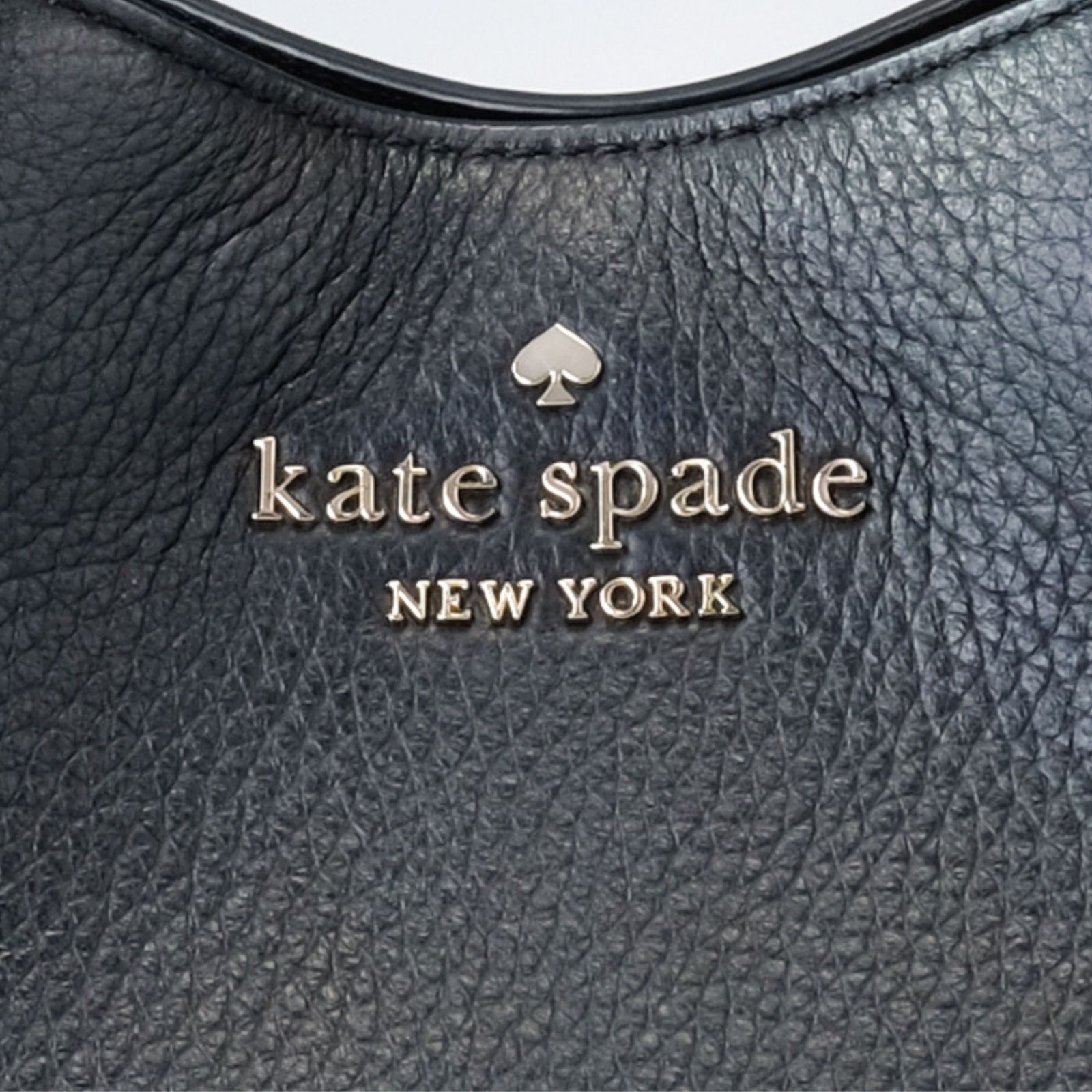  kate spade york ケイトスペード ダンプリング ハンドバッグ レザー シボ革 ブラック 黒 トートバッグ バッグ