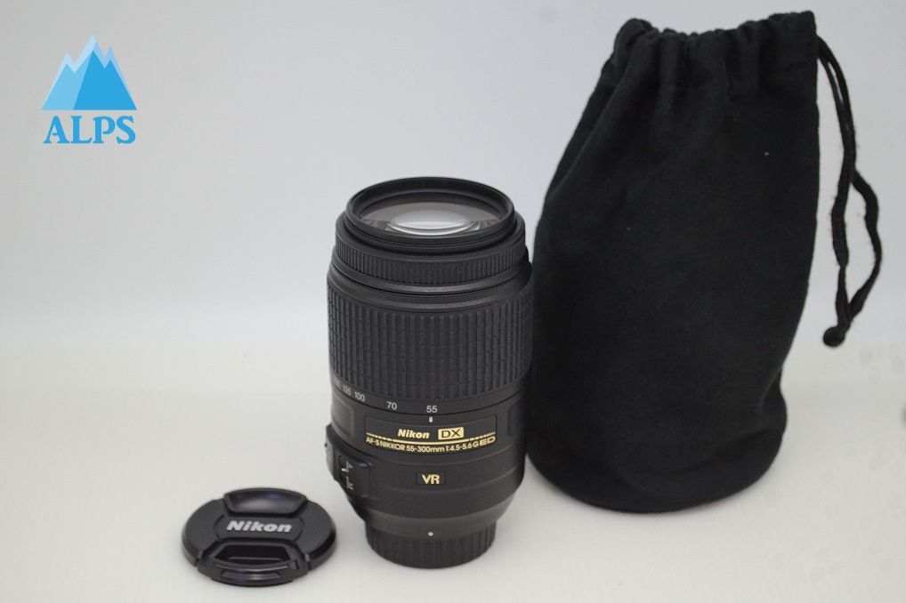 Nikon ニコン AF-S DX NIKKOR 55-300mm F4.5-5.6G ED VR APS-C ズームレンズ ポーチ付 251029ab