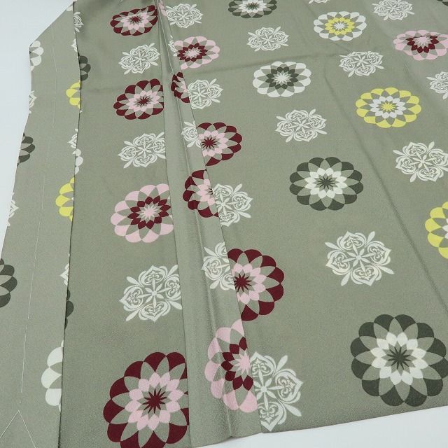 六花 RIKKA 洗える着物 羽織紐付 ロング丈 羽織 着物 A 1620