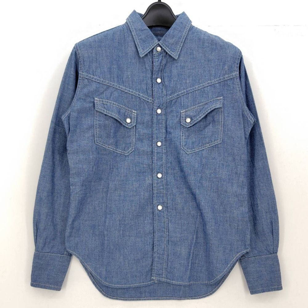 05 w 16722 TCB jeans ランチマン シャツ RANCHMAN Shirt ブルー メンズ デニムシャツ 長袖シャツ コットン 品