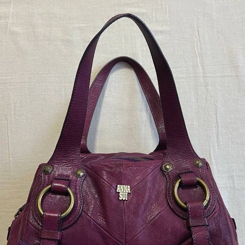 ANNA SUI ハンドバッグ スタッズ ゴールド金具 フェアリーグランジ ANNA SUI ハンドバッグ スタッズ ゴールド金具 フェアリーグランジ