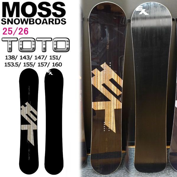 25-26 モス トト MOSS TOTO スノーボード 板 25-26-BO-MOB 138 143 147 151 153.5 155 157 160