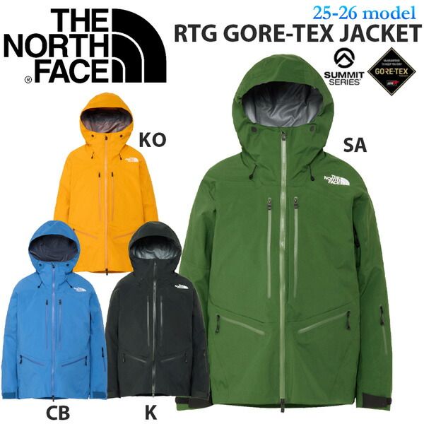 25-26 ザ ノースフェイス アールティージーゴアテックスジャケット THE NORTH FACE RTG GORE-TEX JK スノーボード ウエア ジャケット 25-26-JK-TNF S M L XL XXL