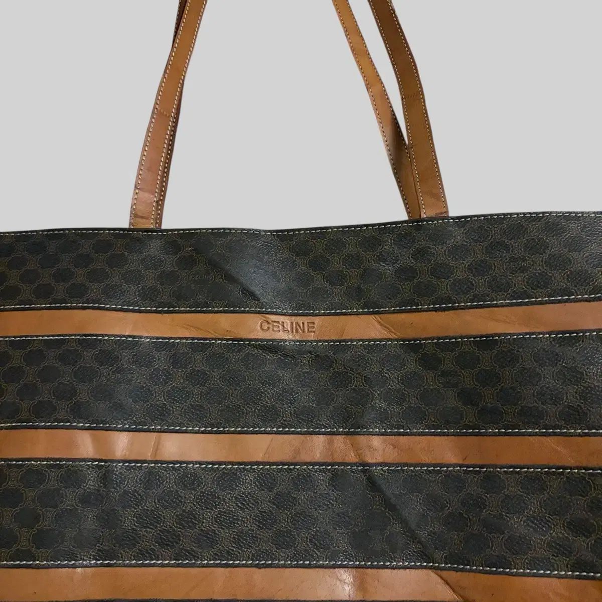 Celine セリーヌ ヴィンテージ マカダム トートバッグ
