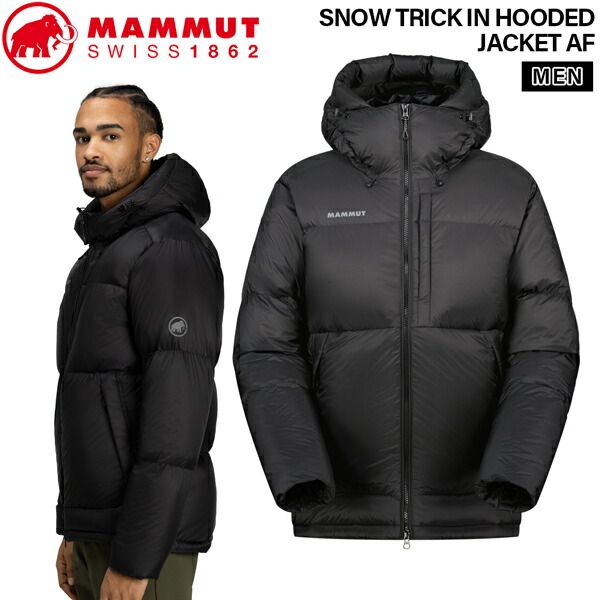 マムート スノートリックインサレーションフーデッドジャケット MAMMUT SNOW TRICK IN HOODED JACKET AF BLACK アウター ジャケット ダウン ハイロフト ブラック S M L XL