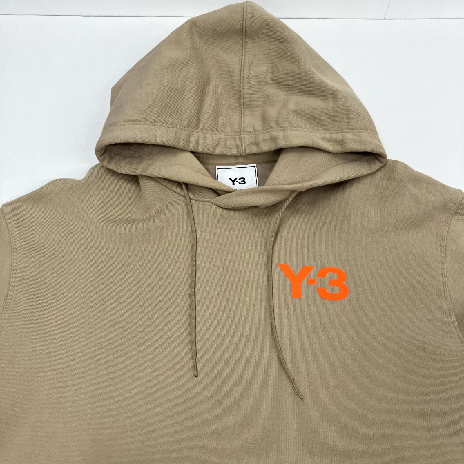 Y 3 ワイスリー パーカー CLASSIC CHEST LOGO HOODIE HT 4499 ブラウン サイズ S 104