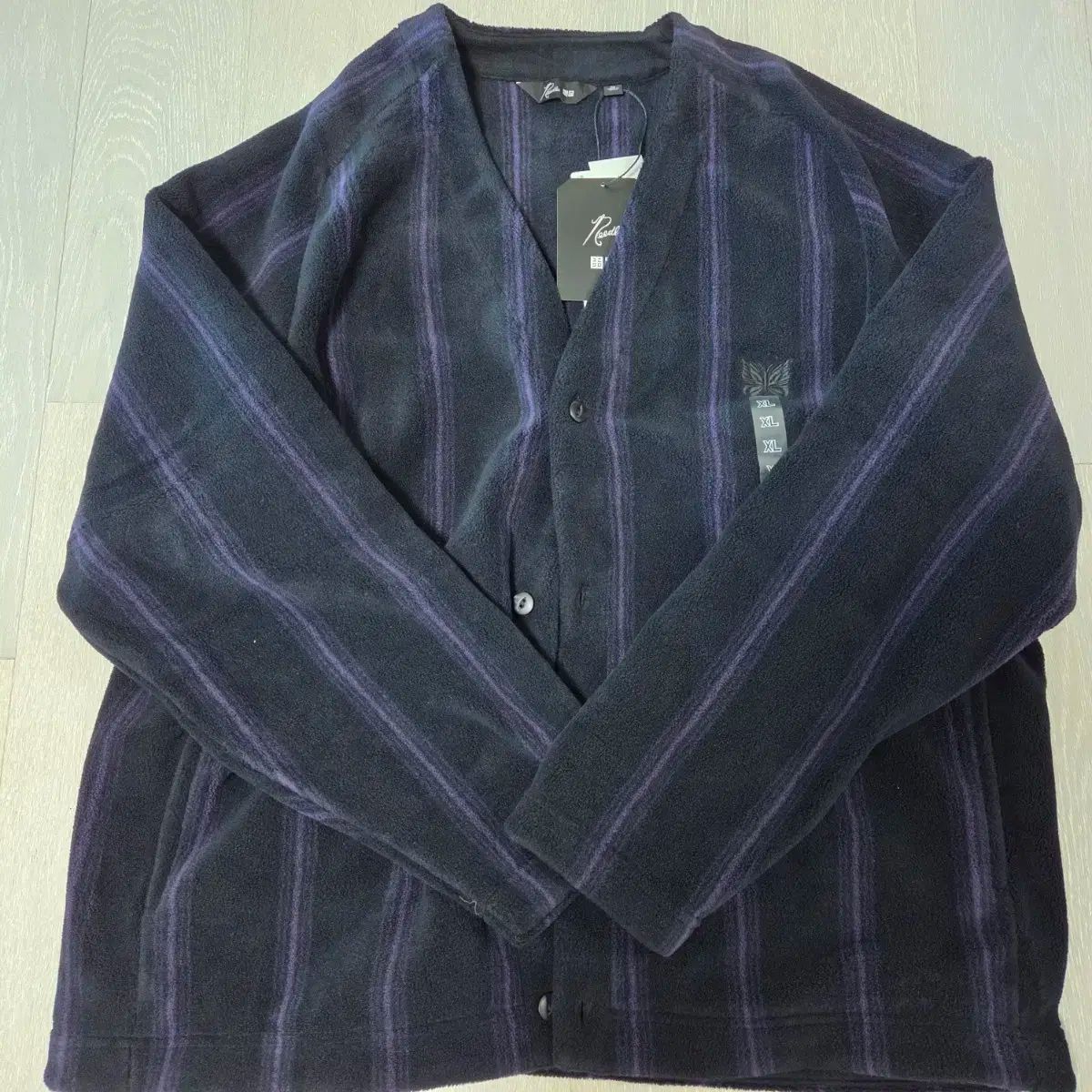 ユニクロ ニードルズ ストライプ カーディガン XL