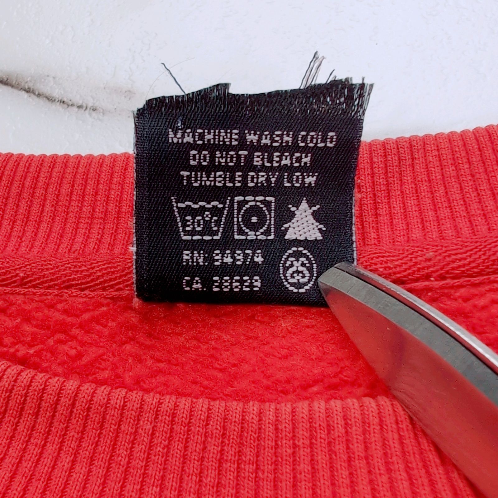 90s 紺タグ STUSSY サンフランシスコ店限定デザイン スウェット レッド