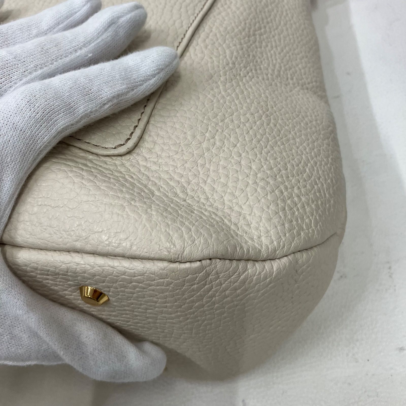 6070 ATAO アタオ トートバッグ 2way ショルダーバッグ エルヴィ レザー ライトベージュ系 保存袋付き レディース GINKGOPHARMACY_COM