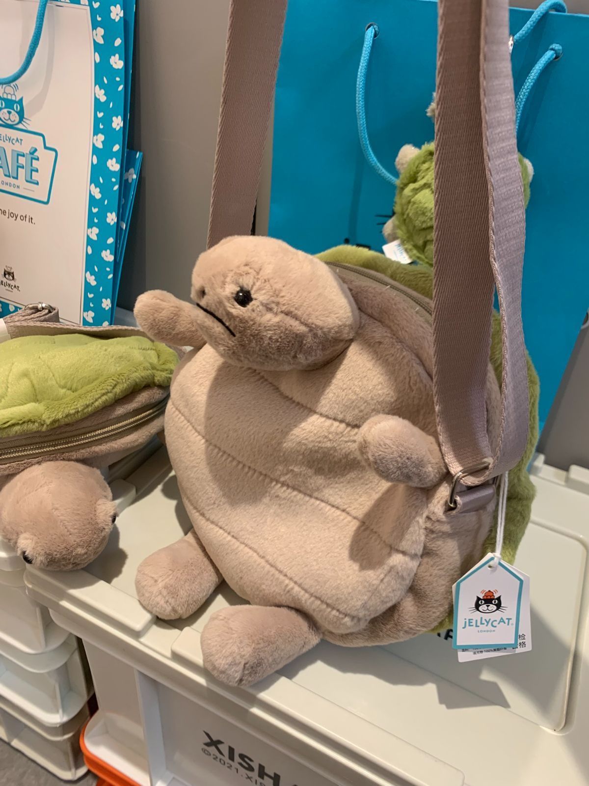 jellycat Timmy Turtle Bag大人気なバッグ大容量 かわいい 好き 子供