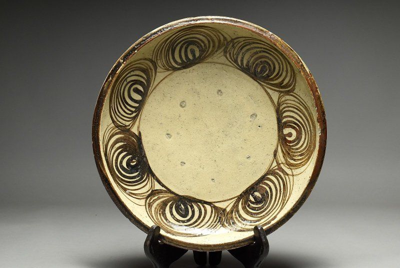 蔵A5025a】古美術 古瀬戸 馬の目石皿 34㎝ - メルカリ