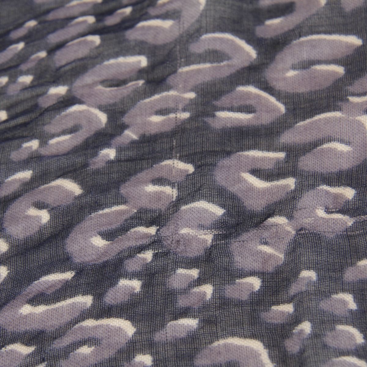 ルイヴィトン★ダークグレー★しわ加工★シルク混合 ストール 保存袋付き ルイヴィトン☆ダークグレー☆しわ加工☆シルク混合 ストール 保存袋付き