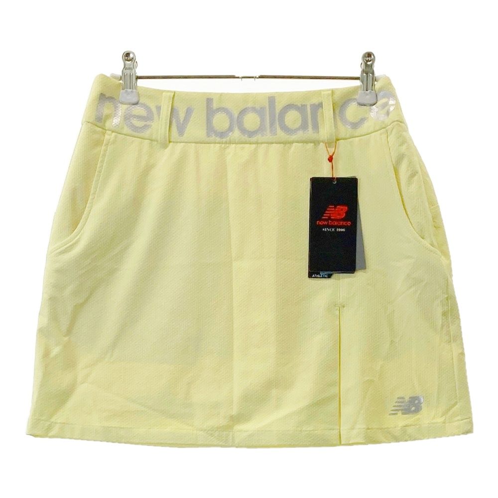 サイズ 0 BALANCE GOLF ニュー ンス モデル シアサッカー 裏地付きスカート イエロー系 ゴルフウェア レディース ストスト
