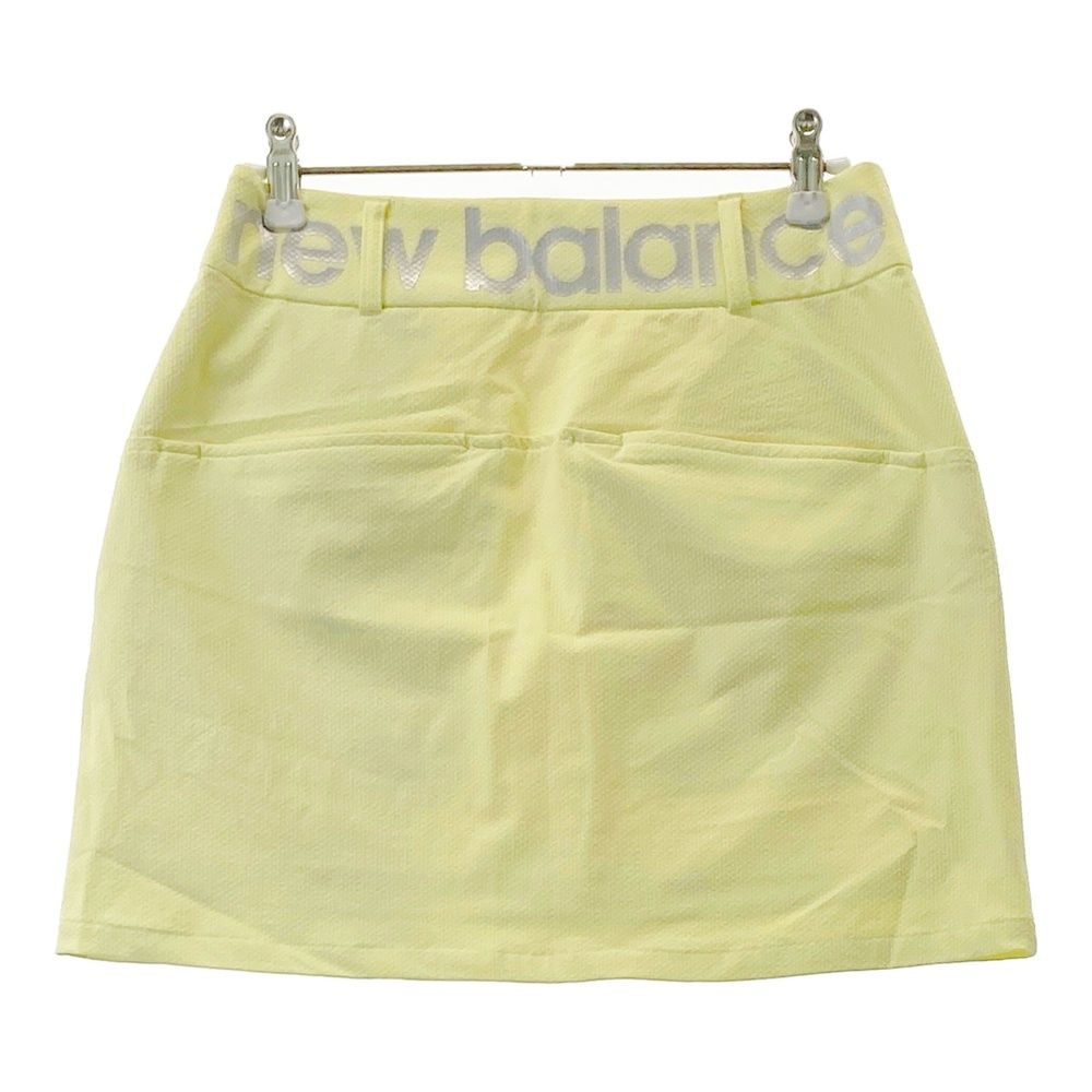 サイズ 0 BALANCE GOLF ニュー ンス モデル シアサッカー 裏地付きスカート イエロー系 ゴルフウェア レディース ストスト