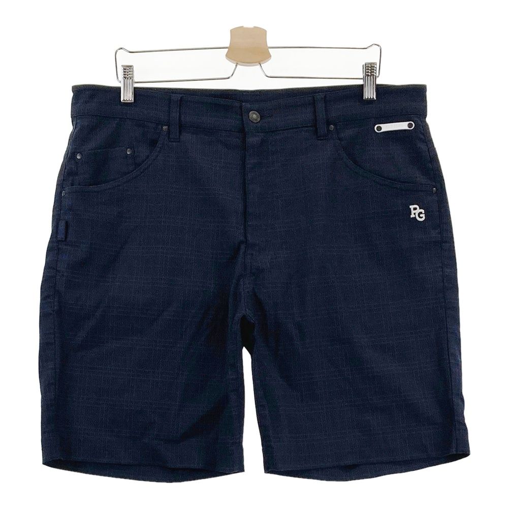 サイズ 7 PEARLY GATES パーリーゲイツ モデル ストレッチ ハーフパンツ チェック柄 ネイビー系 240101556364 ゴルフウェア メンズ ストスト