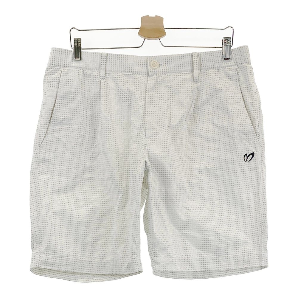 サイズ 7 MASTER BUNNY EDITION マスターバニーエディション モデル ハーフパンツ 総柄 ホワイト系 240101556374 ゴルフウェア メンズ ストスト