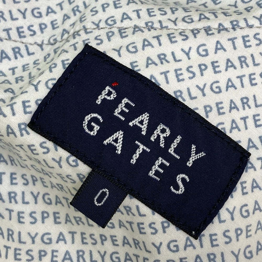  サイズ 0 PEARLY GATES パーリーゲイツ モデル ショートパンツ 総柄 ネイビー系 ゴルフウェア レディース ストスト パンツ レディースウェア