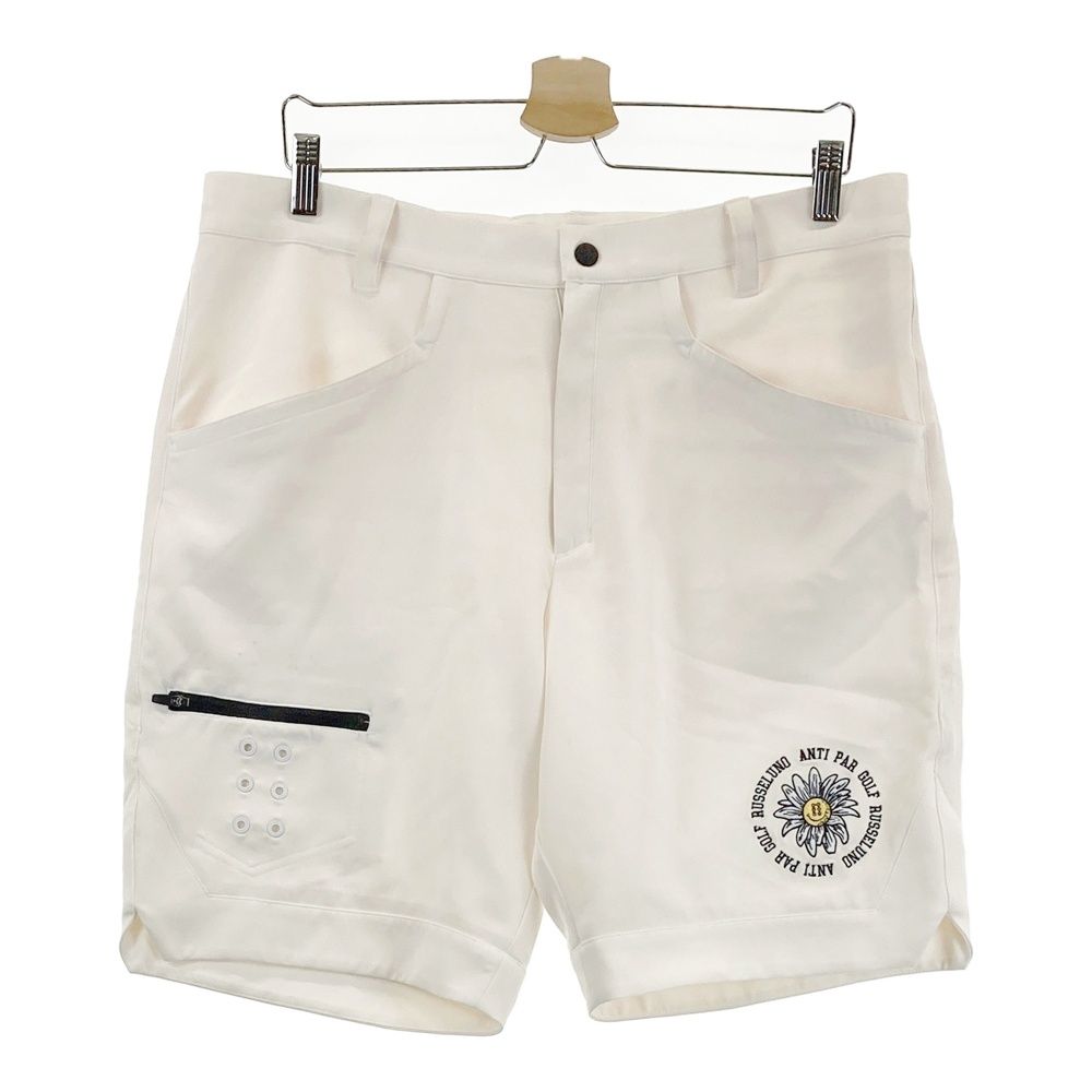 サイズ 6 RUSSELUNO ラッセルノ モデル ストレッチ ハーフパンツ ホワイト系 240101559749 ゴルフウェア メンズ ストスト
