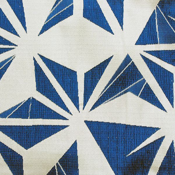 半幅帯 浴衣帯 小袋帯 細帯 リバーシブル ポリエステル 仕立て上がり 麻の葉 あさのは 青 生成り色 粋 シック レトロ 女性 レディース 10代〜50代 60代 着物 浴衣 yuobi r 5 gu 8