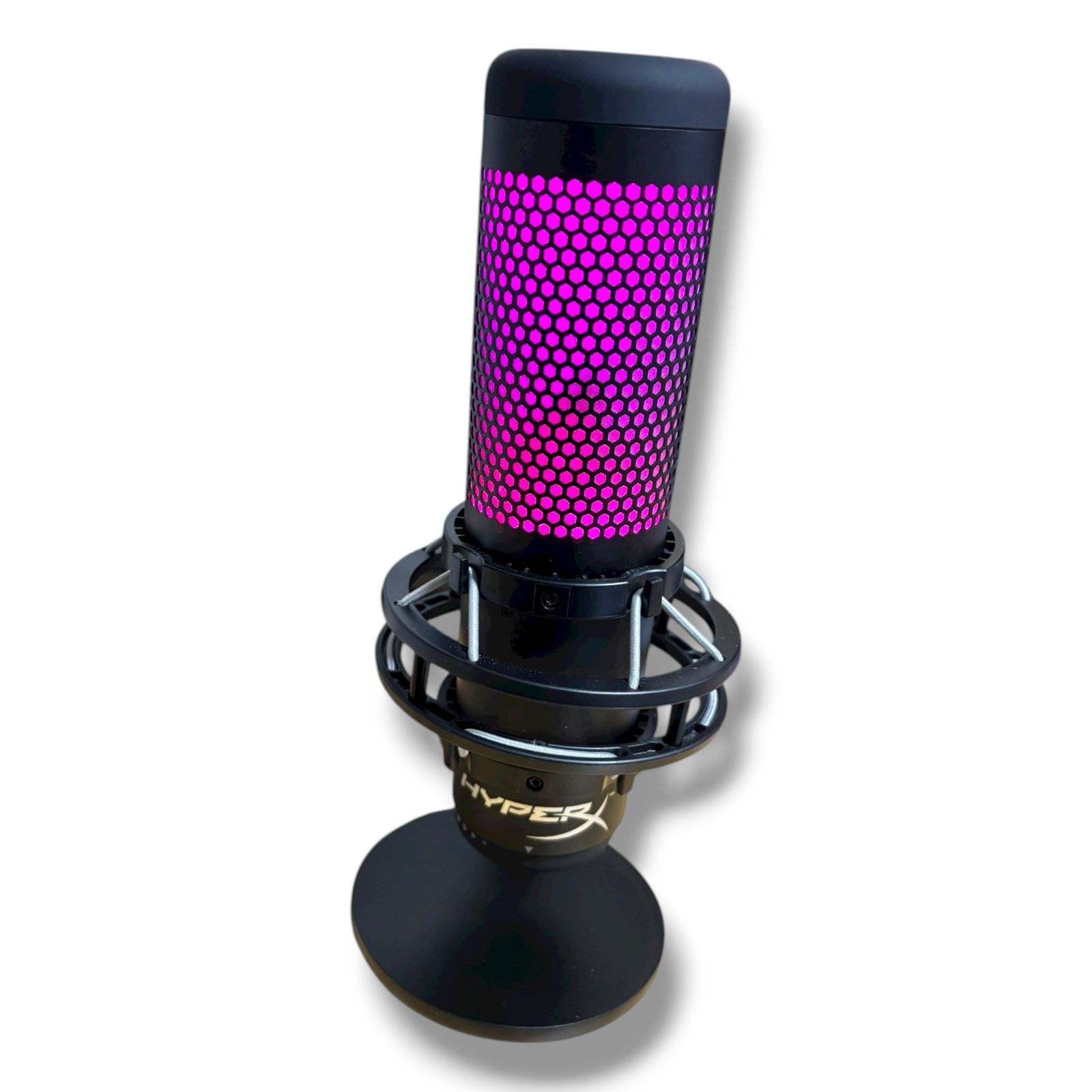 管理番号3116 HyperX QuadCast S スタンドアロンマイク RGBライティング ストリーマー コンテンツクリエーター ゲーマー向け PC PS 4使用 2年保証 HMIQ 1 XX RG G 4 P 5 7 AA