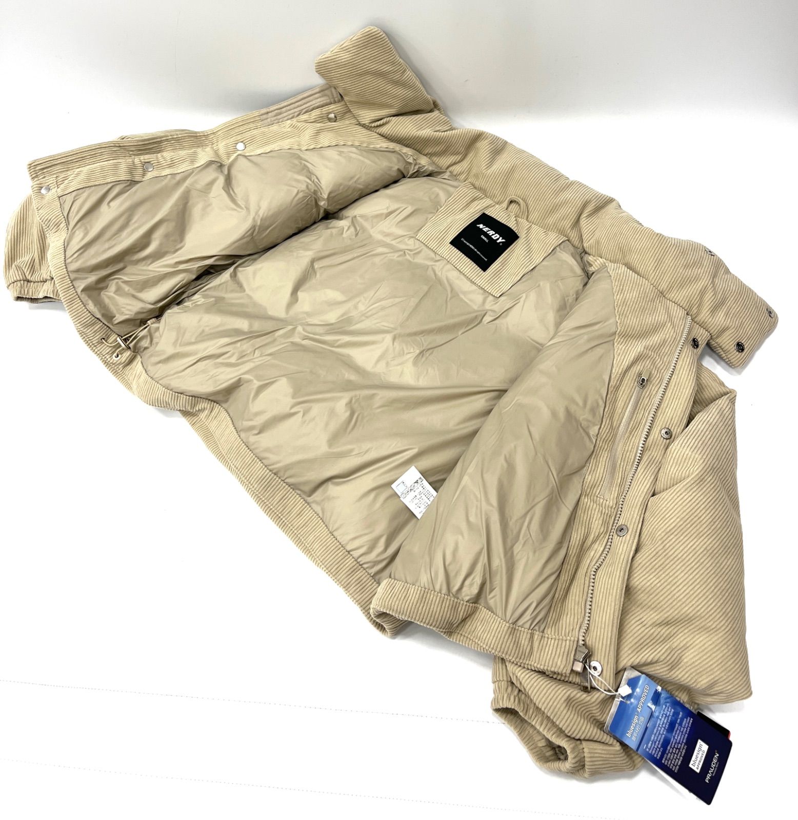 NERDY CROPPED CORDUROY DOWN JACKET クロップドコーデュロイダウン 
