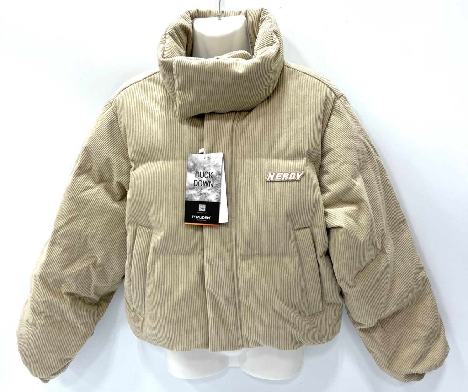 NERDY CROPPED CORDUROY DOWN JACKET クロップドコーデュロイダウン 