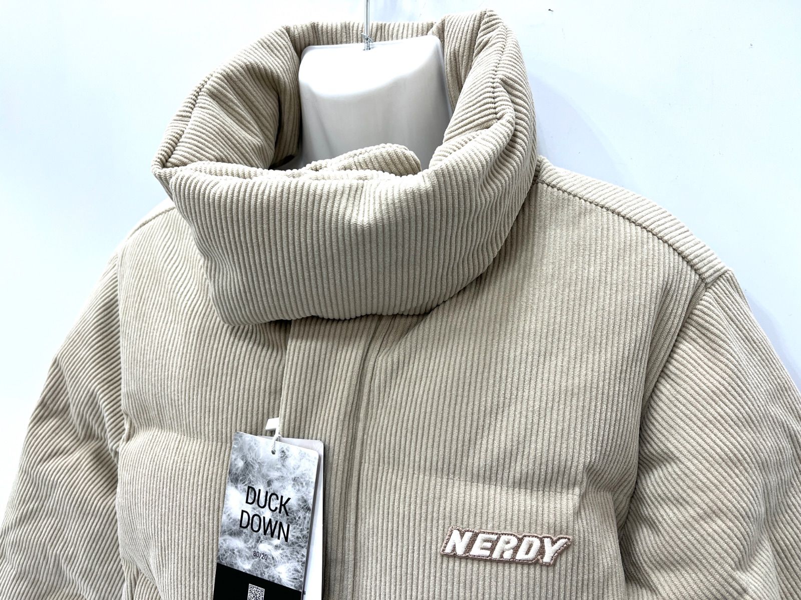 NERDY CROPPED CORDUROY DOWN JACKET クロップドコーデュロイダウン 