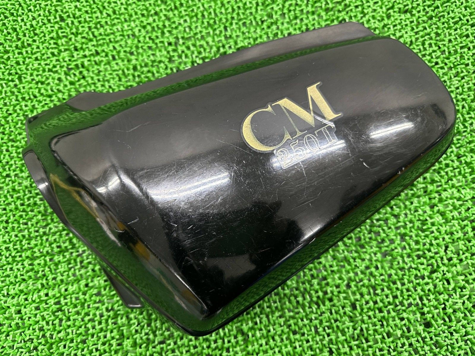 CM 250 T サイドカバー 左 黒 447 ホンダ バイク 部品 MC 04 サイドカウル サイドパネル コケキズ無し 割れ欠け無し cY