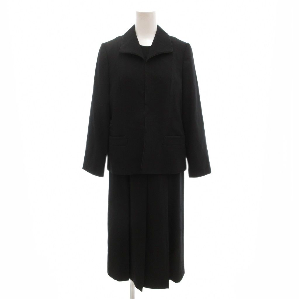 東京ソワール SOIR PERLE セットアップ ブラックフォーマル ジャケット ワンピース 11 半袖 長袖 マキシ ロング 黒 ブラック AE GY99