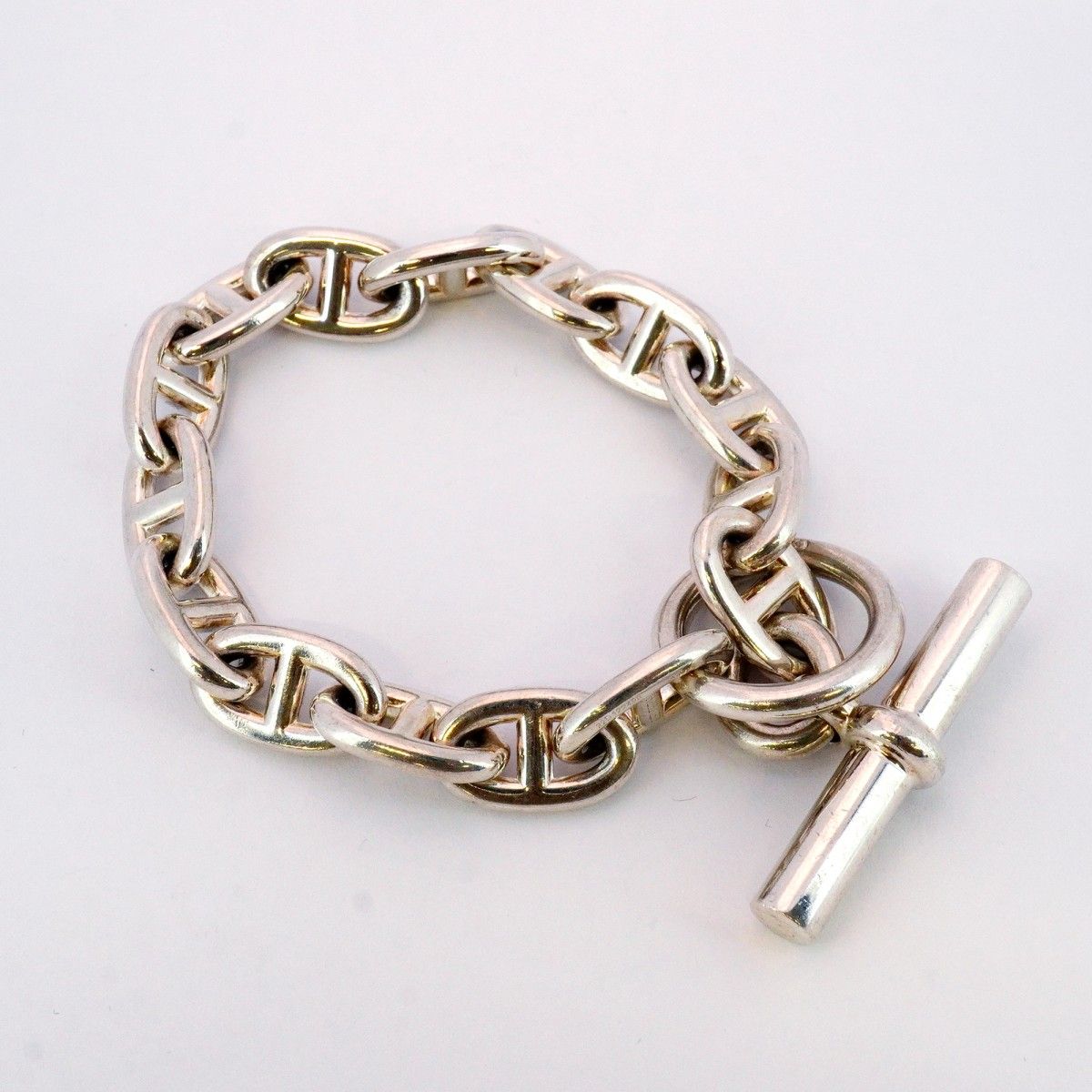 5 jmb 0915 エルメス ブレスレット シェーヌダンクル MM 15コマ シルバー925 メンズ レディース ユニセックス