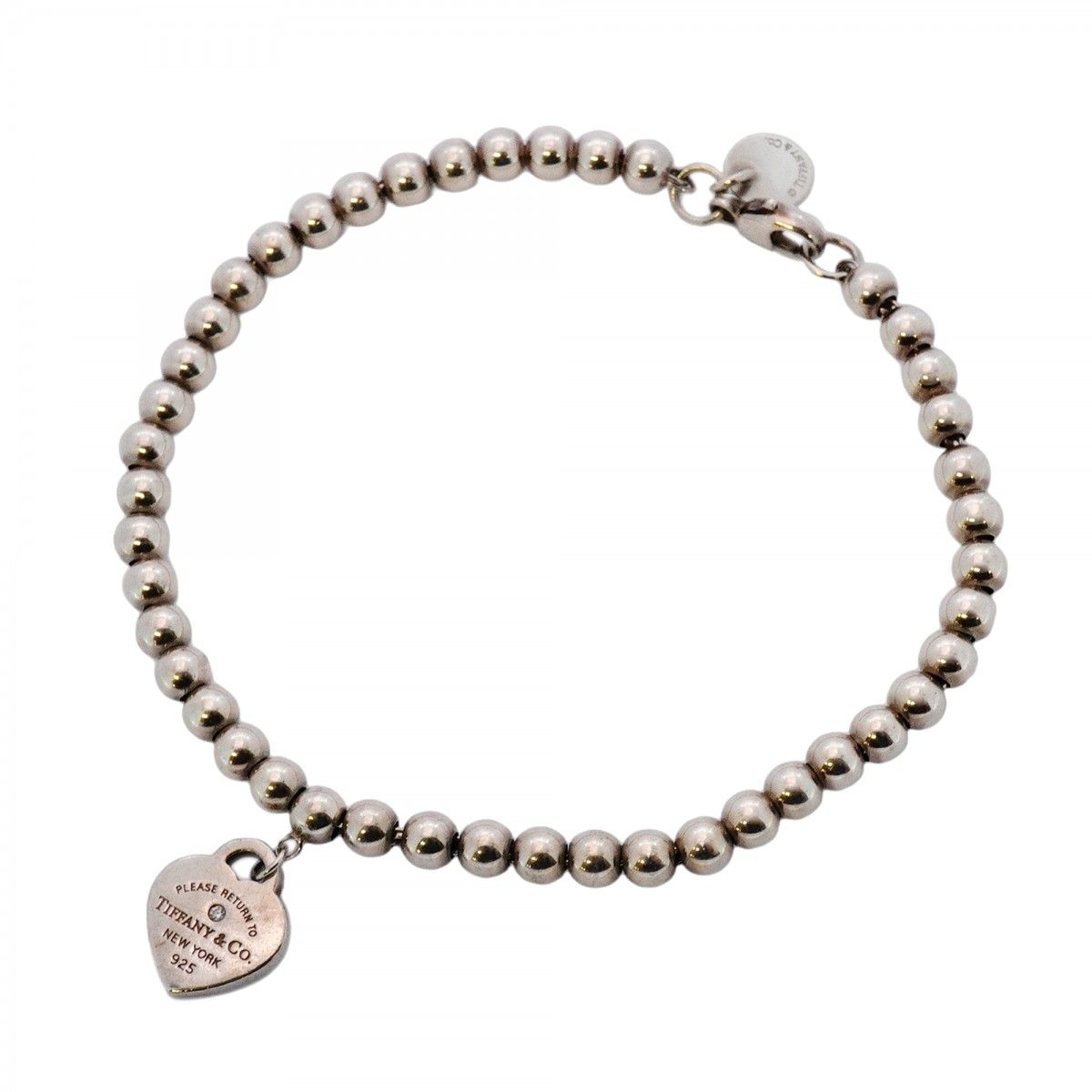 5jmb0918 ティファニー ブレスレット リターントゥ ハート 1PD シルバー925 ダイヤモンド ブルー レディース