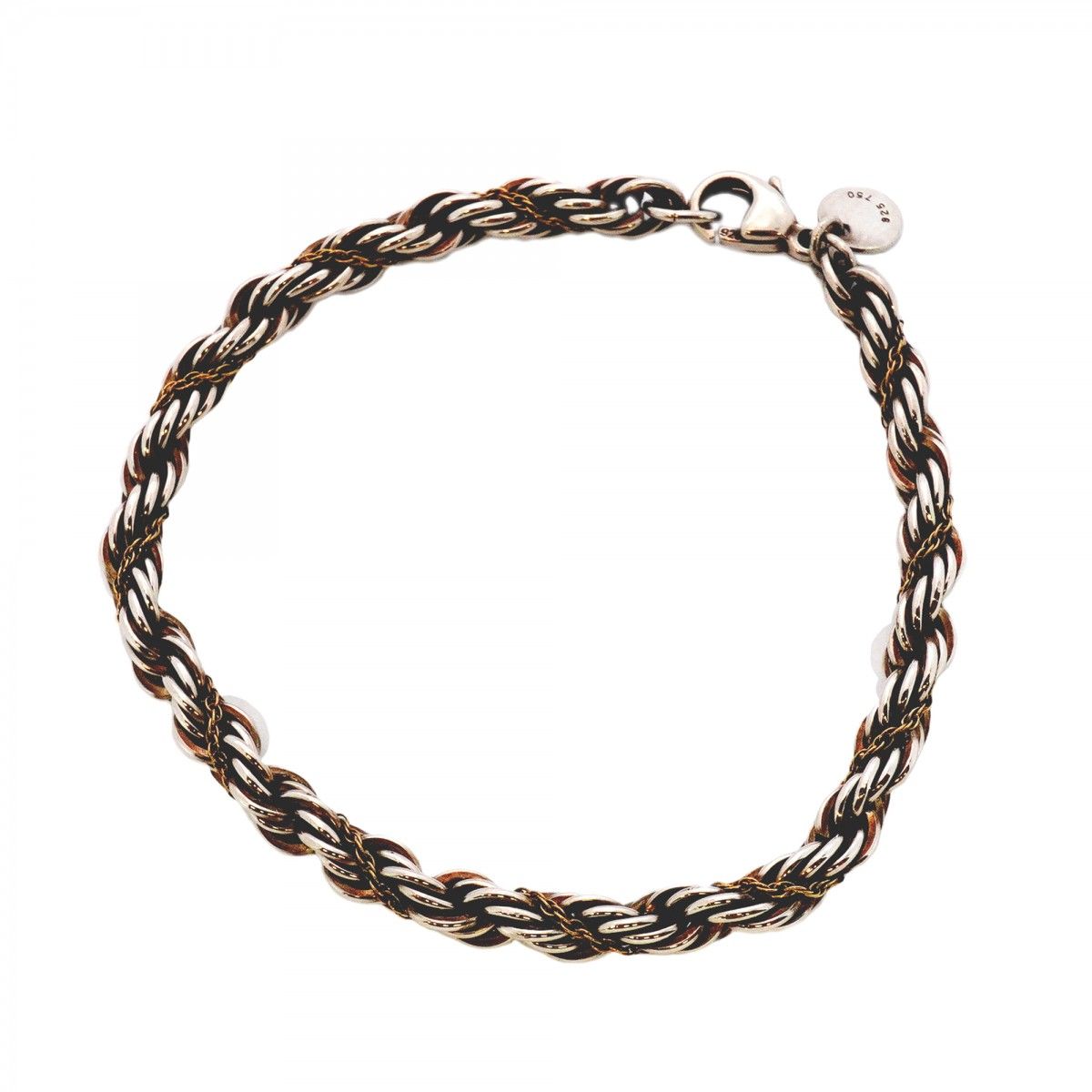 5jmb0927 ティファニー ブレスレット ツイスト ロープ K18YG イエローゴールド シルバー925 メンズ レディース ユニセックス