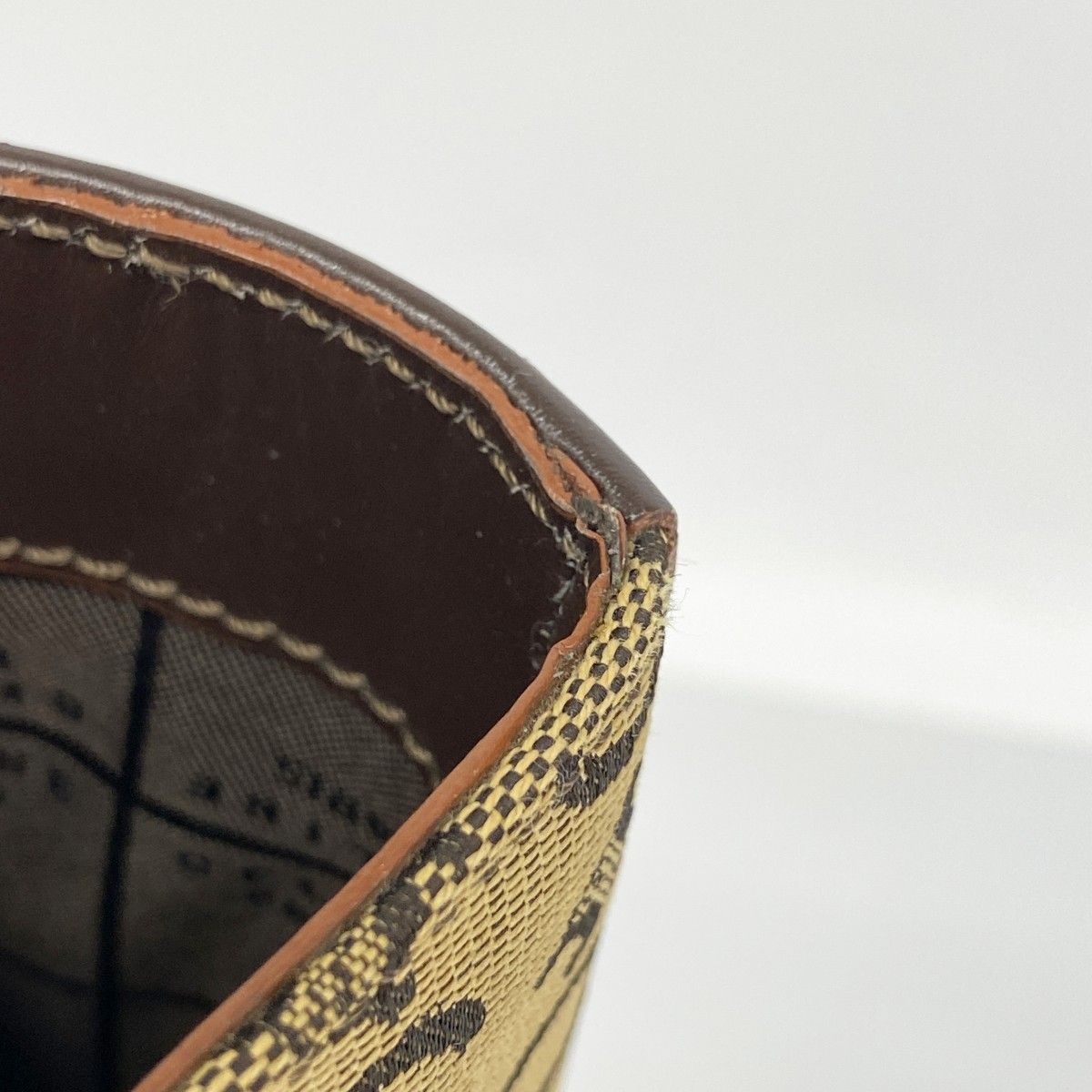  5 ob 0816 セリーヌ トートバッグ Cマカダム キャンバス ベージュ ブラウン ゴールド金具 レディース トートバッグ バッグ