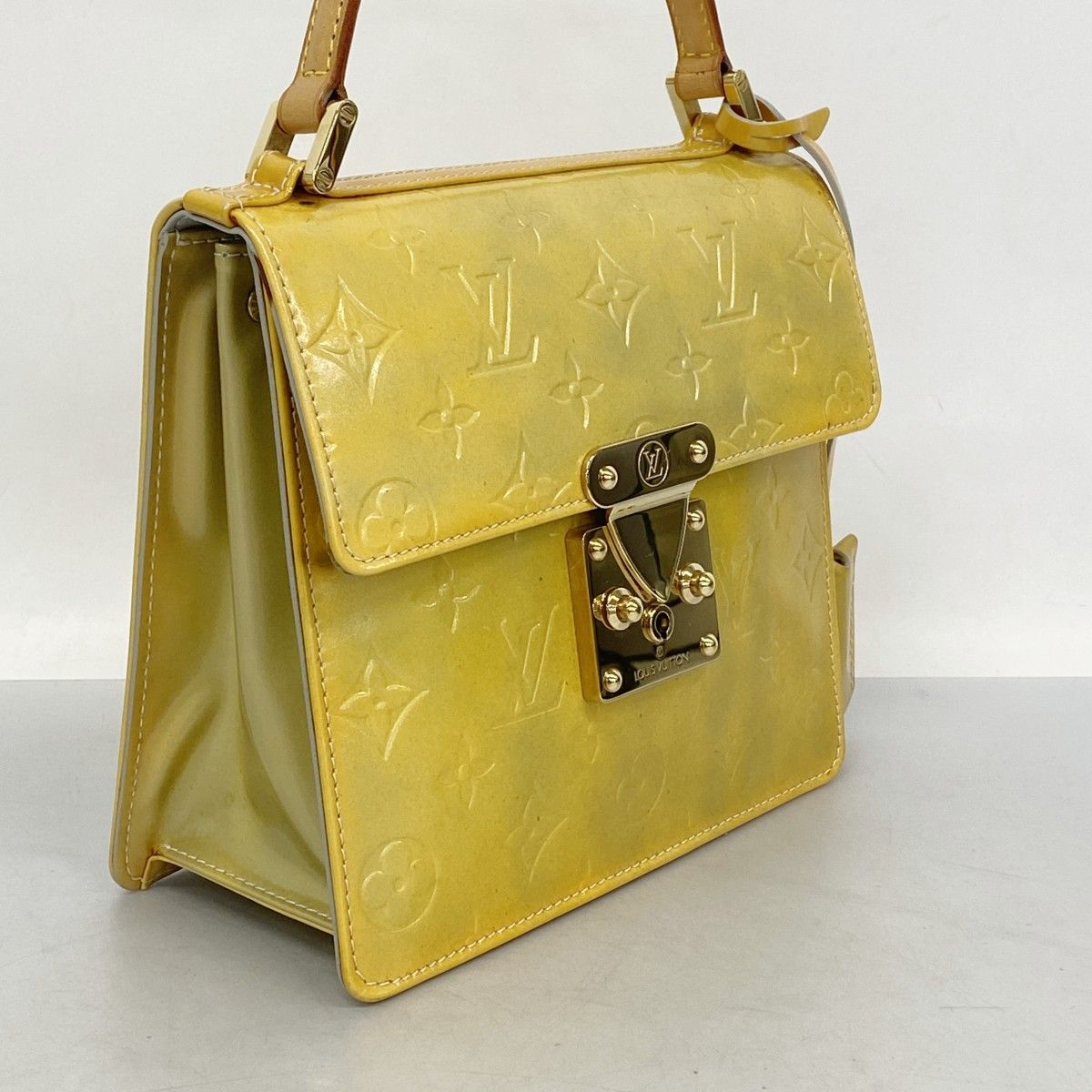 5oc1619 ルイヴィトン ハンドバッグ ヴェルニ スプリングストリート M91029 グリ レディース