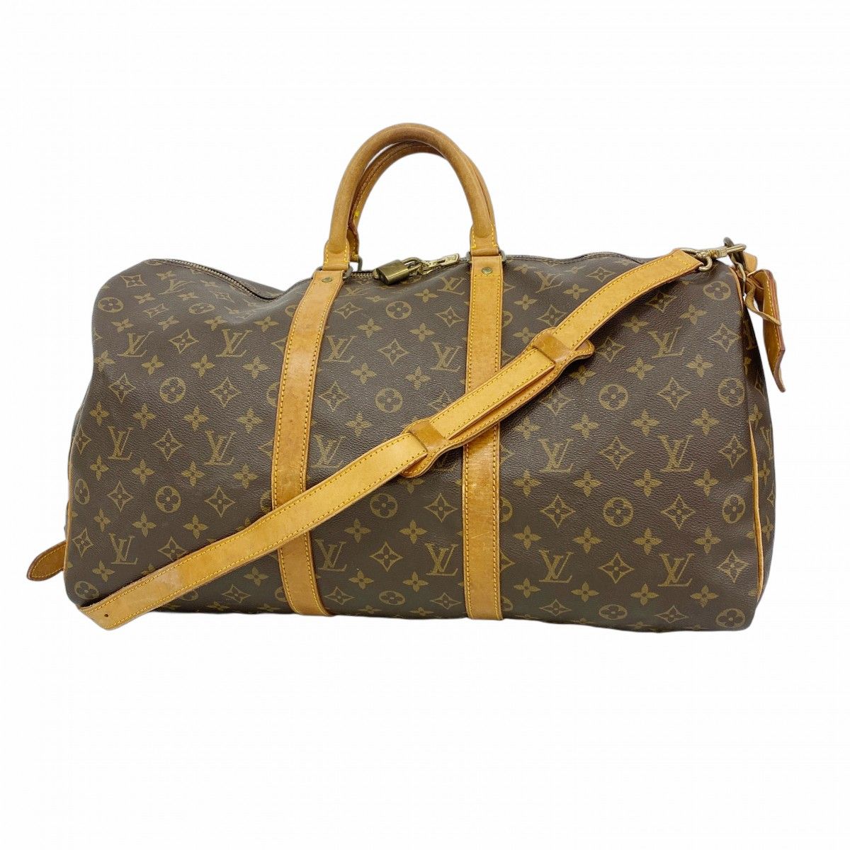 5 oc 1618 ルイヴィトン ボストンバッグ モノグラム キーポルバンドリエール50 M 41416 ブラウン メンズ レディース ユニセックス