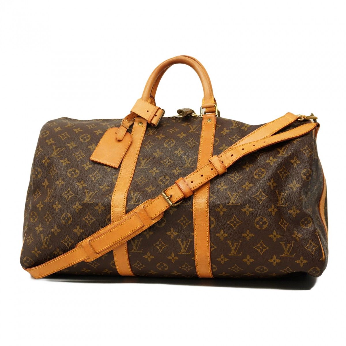 5oc1467 ルイヴィトン ボストンバッグ モノグラム キーポルバンドリエール50 M41416 ブラウン メンズ レディース ユニセックス