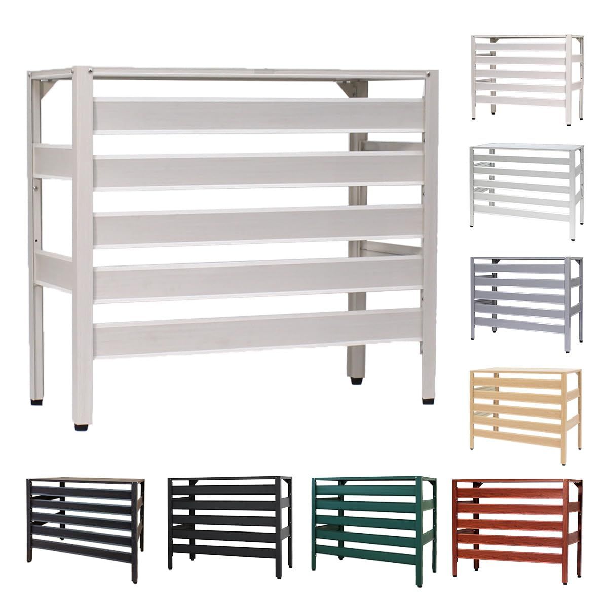 アルマックス Almax アルミ製 室外機カバー ホワイト 実用新案登録商品 アルミ製 エアコンカバー ルーバータイプ アルマックス社製 KB-90W