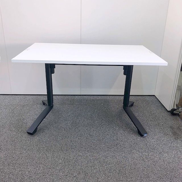 コクヨ イニシア W 1200 Ｄ750 昇降フラップテーブル ホワイト