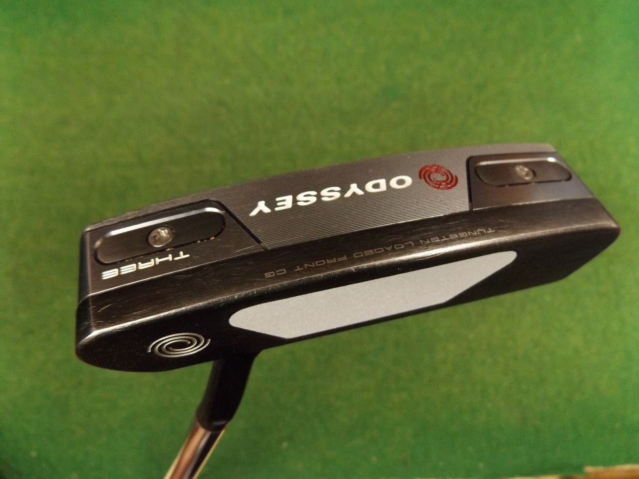 6915 TRI- HOT 5K THREE 34インチ カバー有 オデッセイ トライホット パター ゴルフクラブ .990035