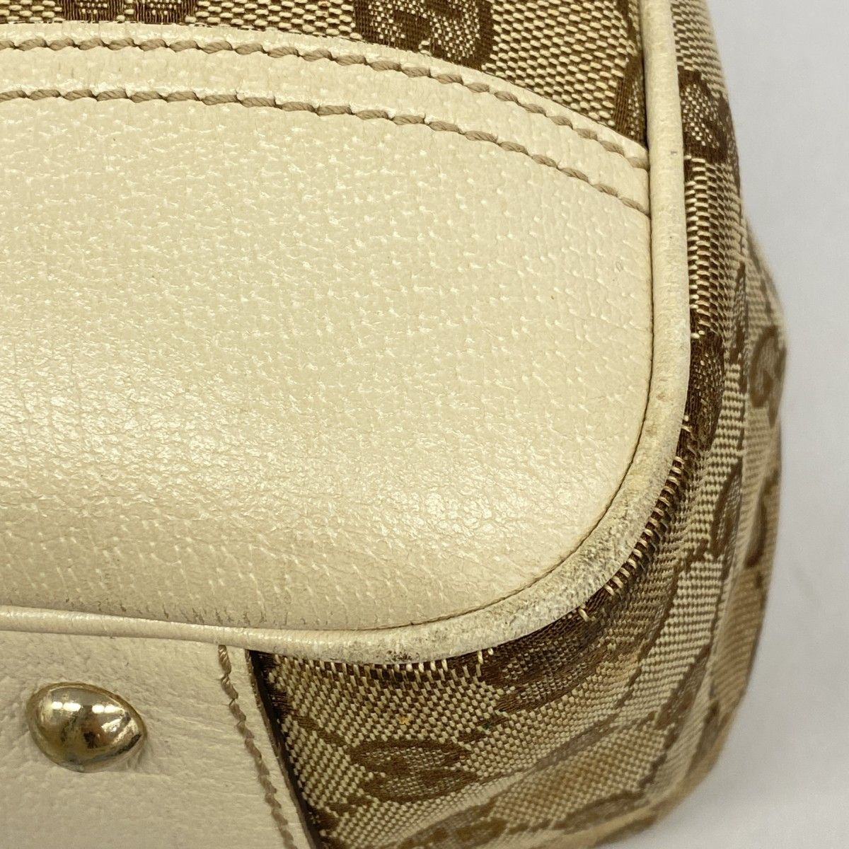  5 oc 1506 グッチ トートバッグ GGキャンバス 163805 キャンバス ベージュ ブラウン シャンパンゴールド金具 レディース トートバッグ バッグ