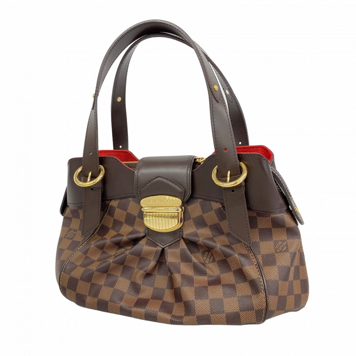5 oc 1558 ルイヴィトン ハンドバッグ ダミエ システィナPM N 41542 エベヌ レディース