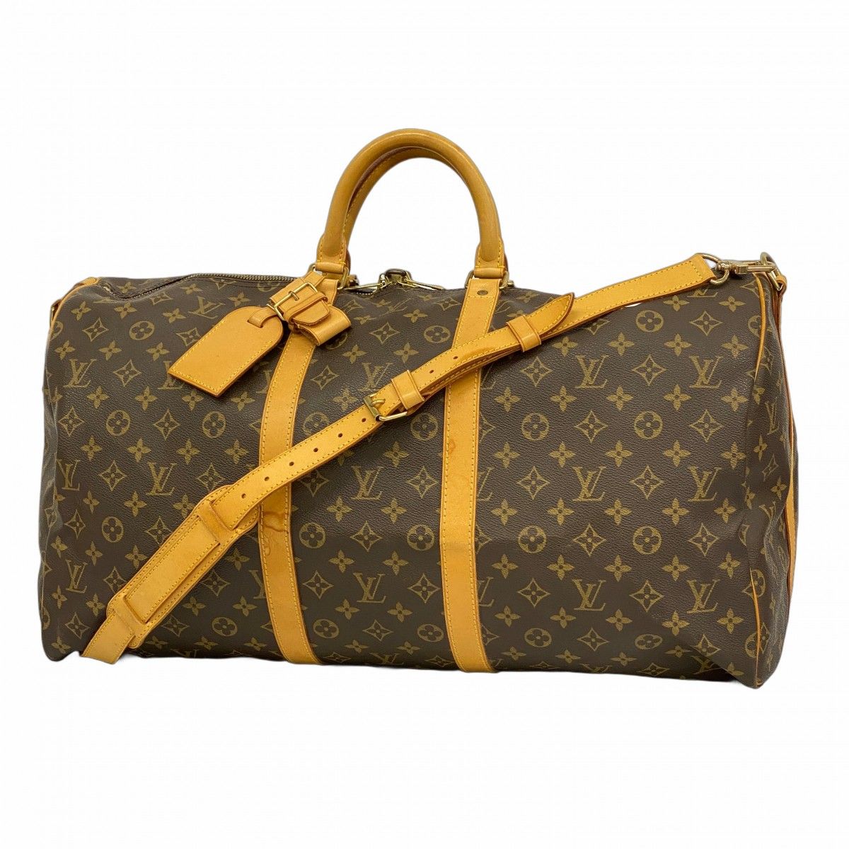 5oc1574 ルイヴィトン ボストンバッグ モノグラム キーポルバンドリエール55 M41414 ブラウン メンズ レディース ユニセックス