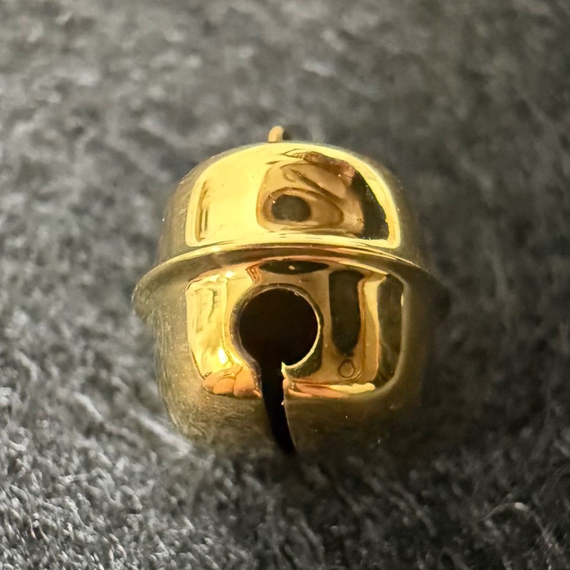 K18 鈴 ストラップ 小スズ 0.62g 251114-1