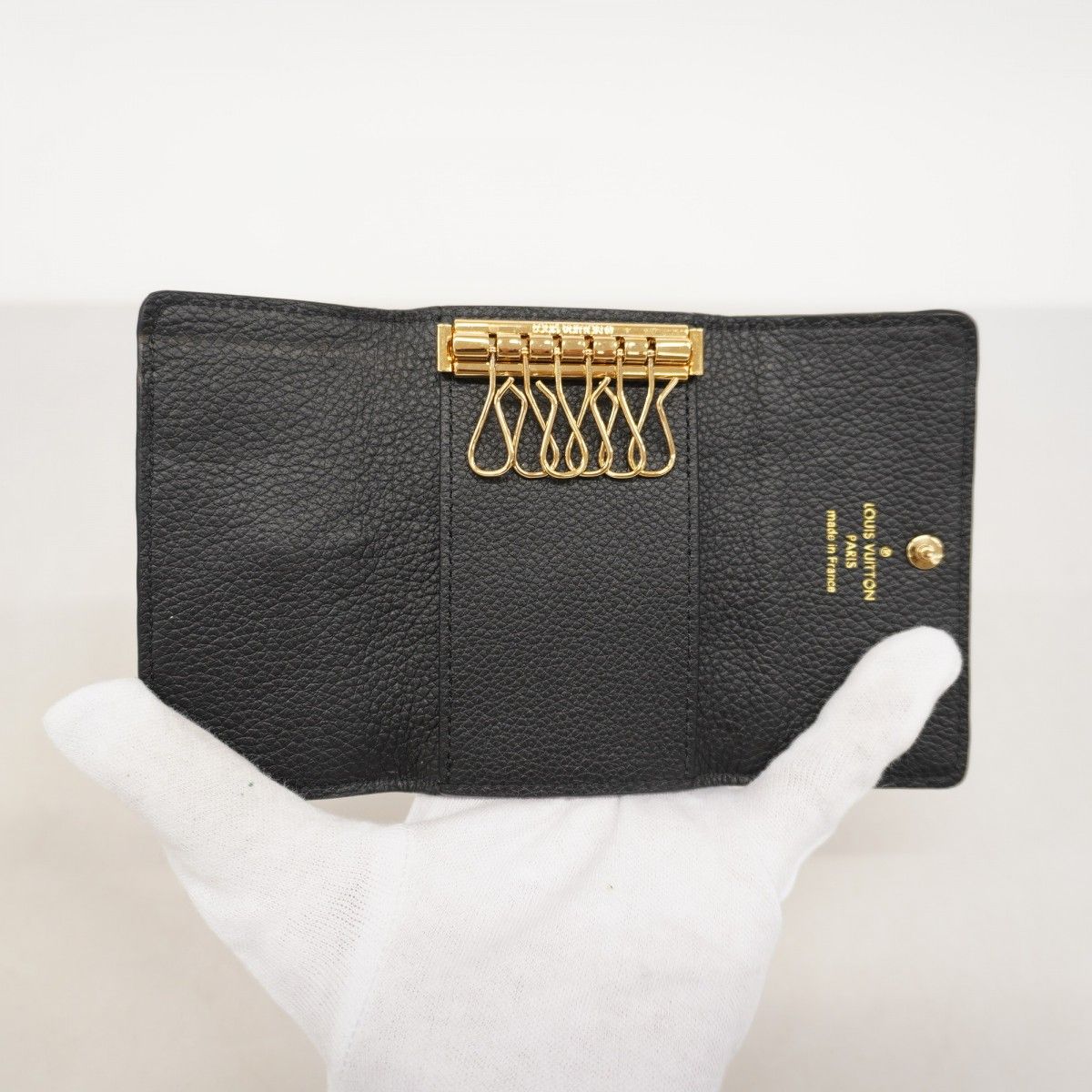  5 oc 1723 ルイヴィトン キーケース モノグラム アンプラント ミュルティクレ6 M 64421 ノワール メンズ レディース ユニセックス キーケース 小物
