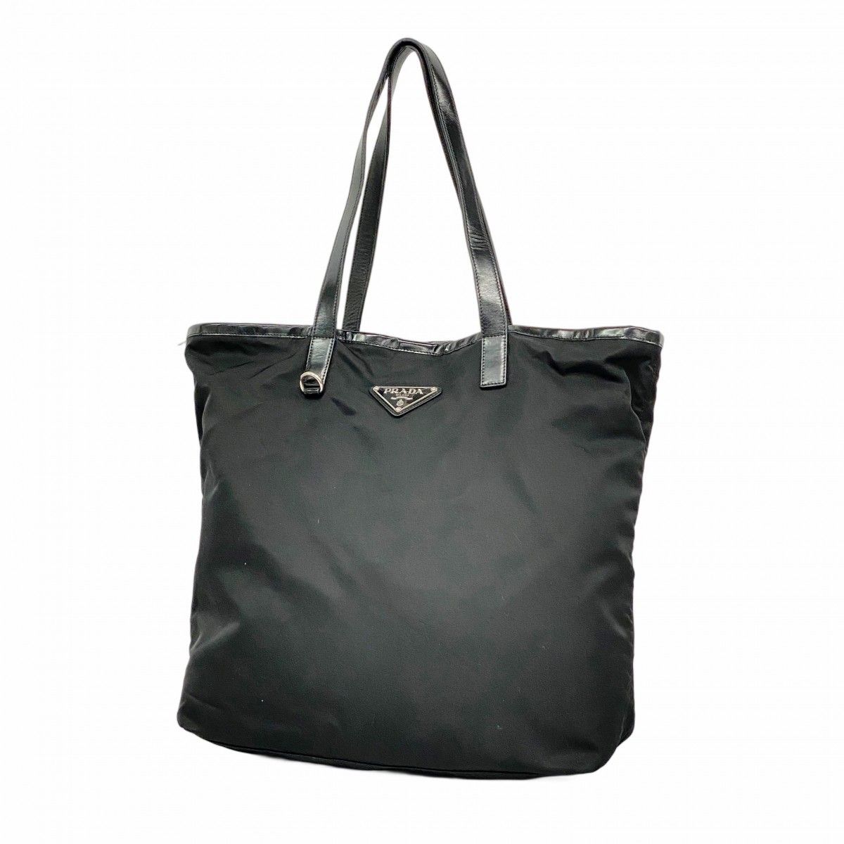 5oc1756 プラダ トートバッグ テスート ナイロン ブラック シルバー金具 レディース
