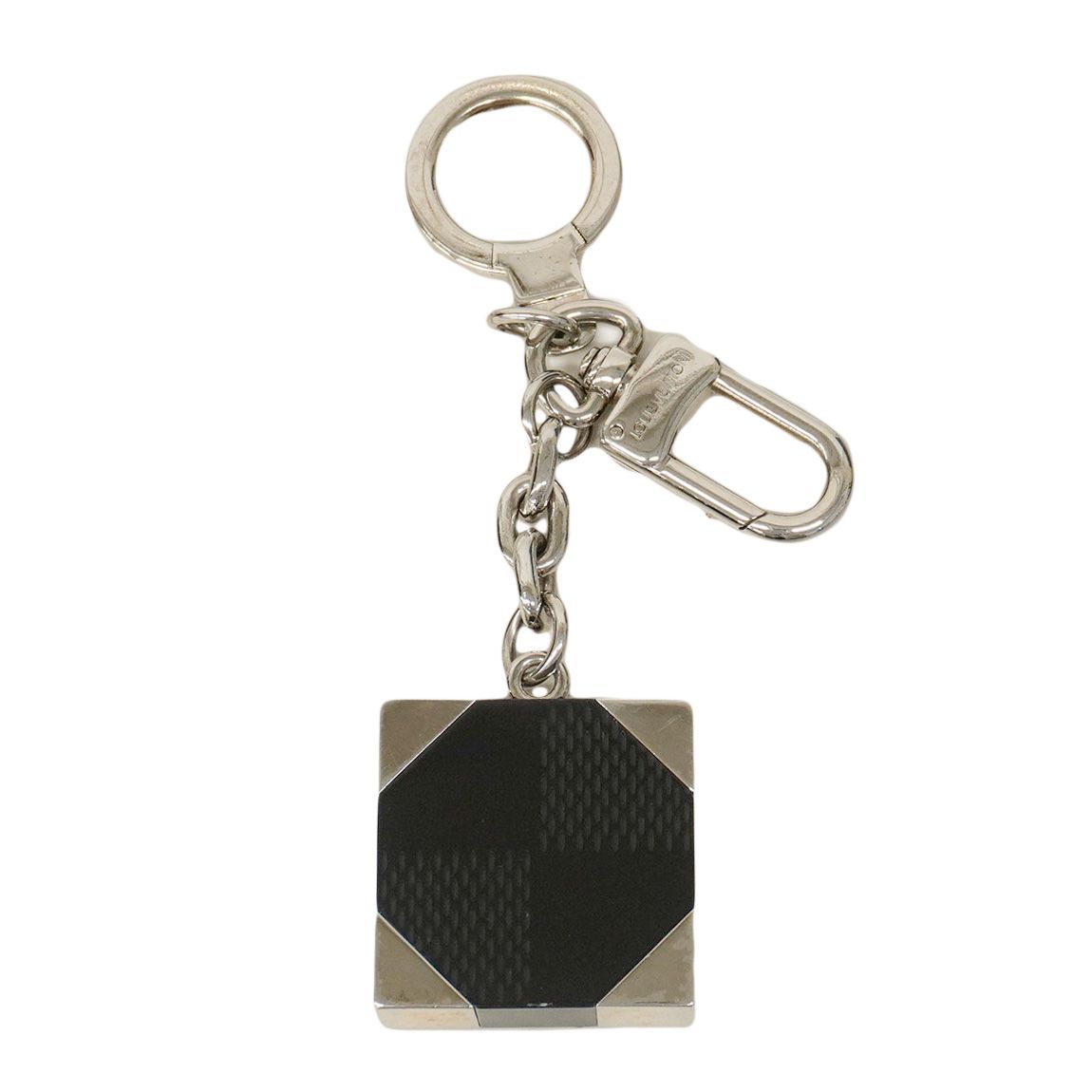 5oc1755 ルイヴィトン キーホルダー ポルトクレダミエ M66356 ブラック シルバー メンズ レディース ユニセックス