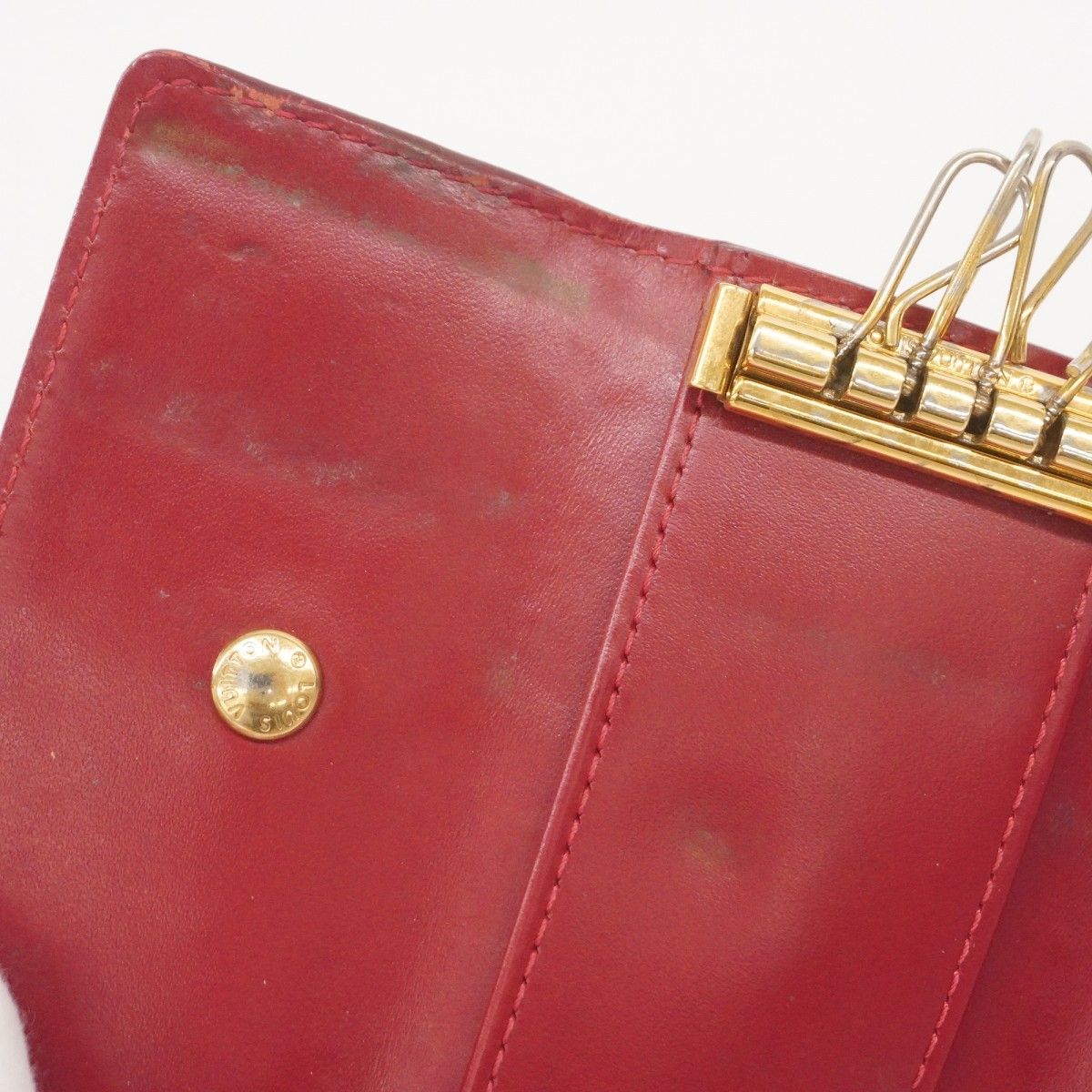 5oc1779】ルイヴィトン キーケース ヴェルニ ミュルティクレ4 M91976