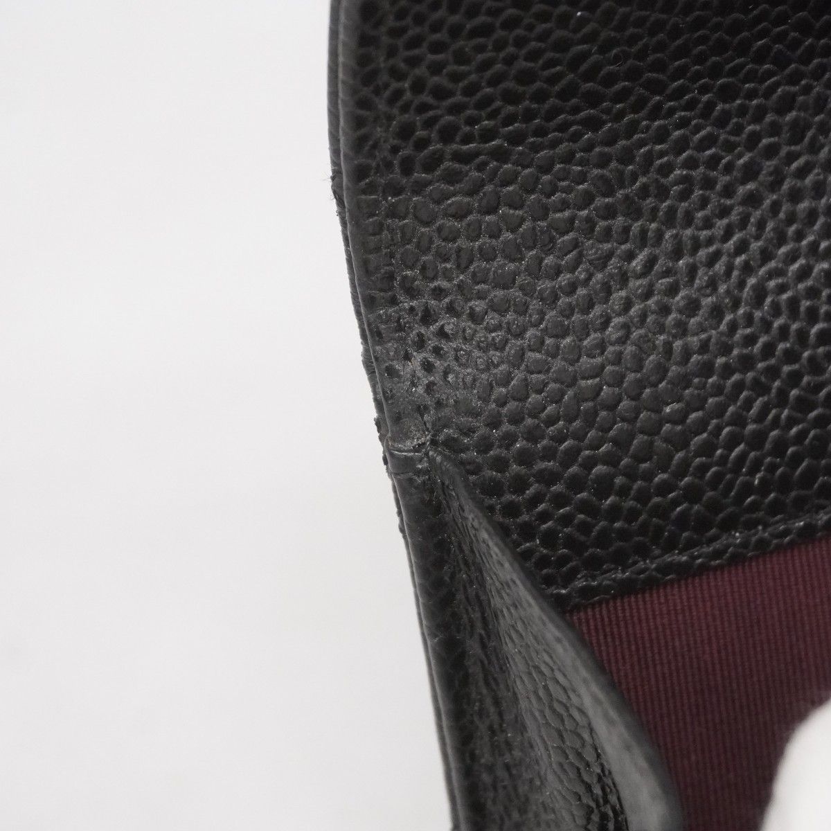  5 oc 1780 シャネル 名刺入れ マトラッセ キャビアスキン ブラック ゴールド金具 レディース 名刺入れ 小物