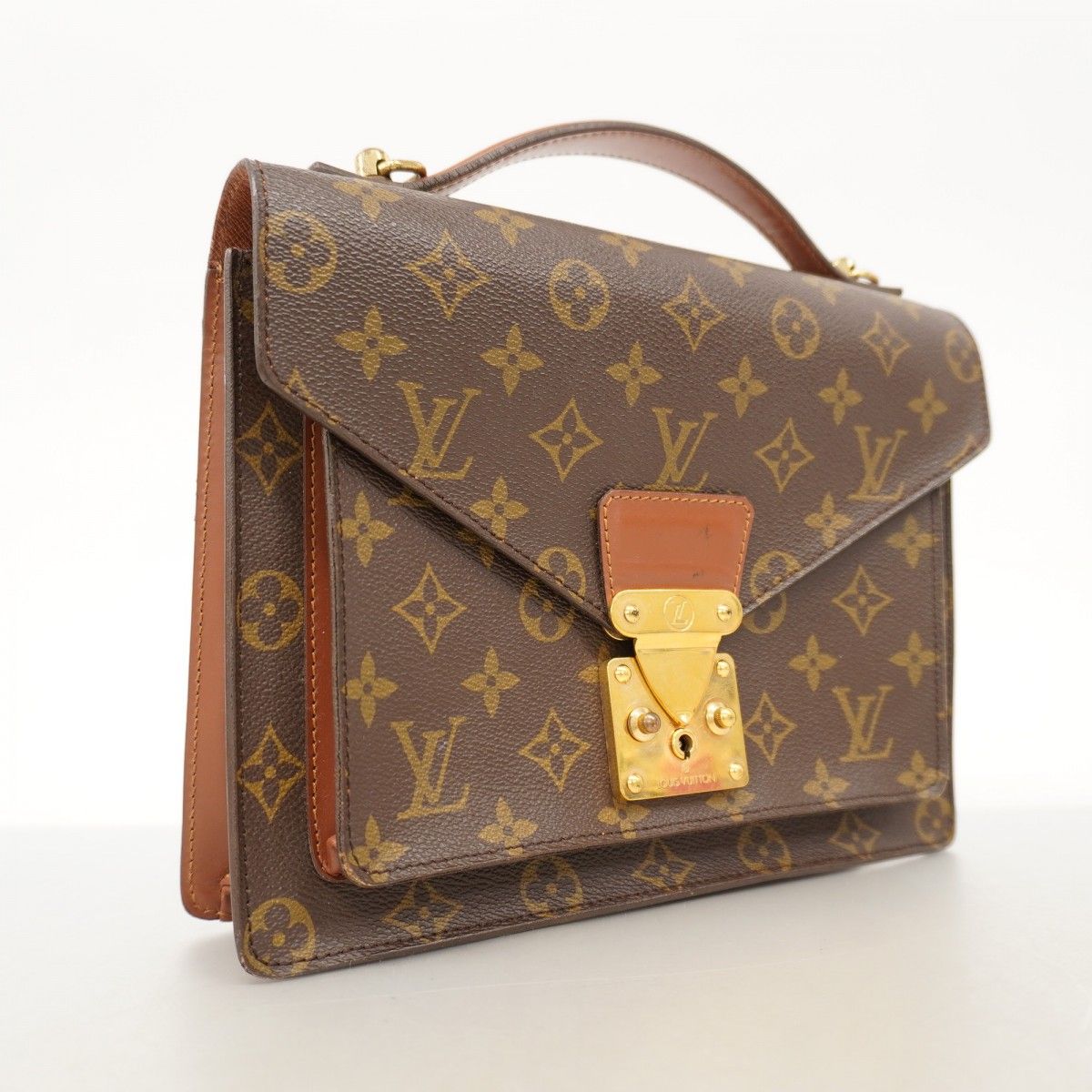 5oc1800 ルイヴィトン ハンドバッグ モノグラム モンソー26 M51187 ブラウン 2wayバッグ レディース