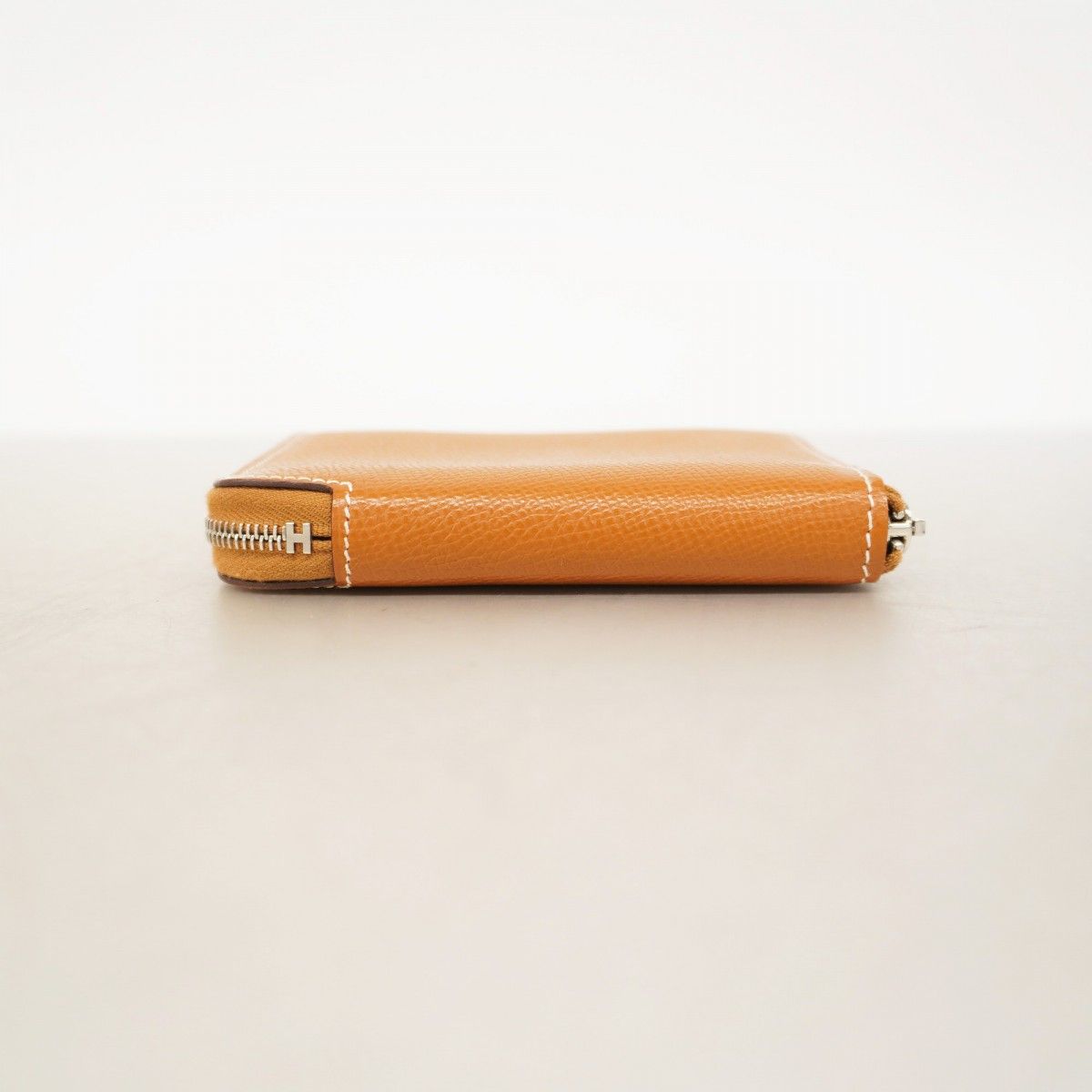 5 oc 1820-h エルメス コインケース アザップ シルクイン コンパクト ヴォーエプソン ゴールド シルバー金具 Z刻印 メンズ レディース ユニセックス